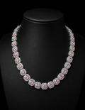 COLLANA TENNIS BIG ROSA