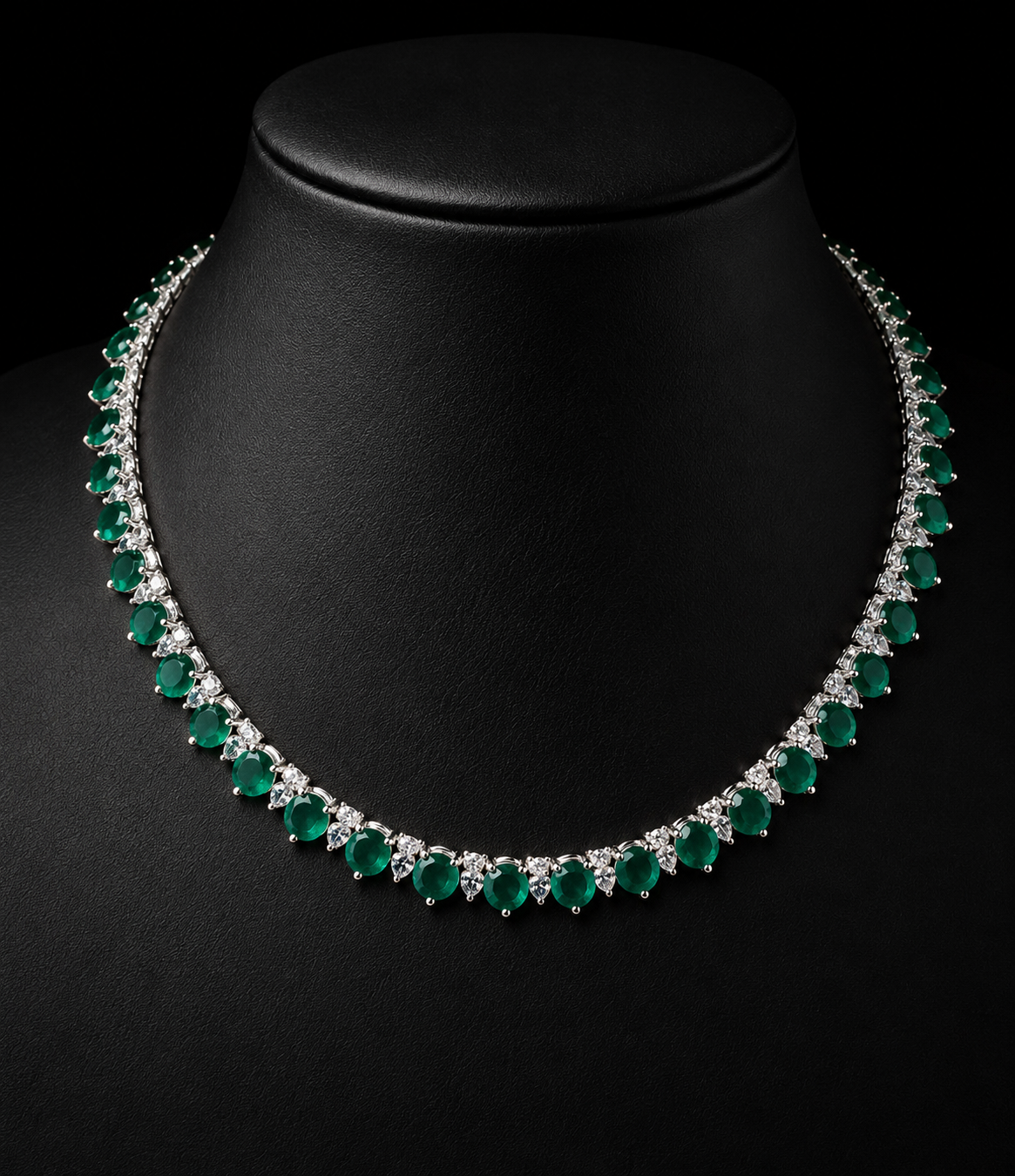 COLLANA TENNIS VERDE
